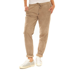 Leather pants ”Angela” Oakwood beige
